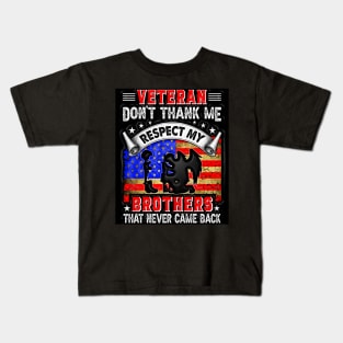 Black Panther Art - USA Army Tagline 12 Kids T-Shirt